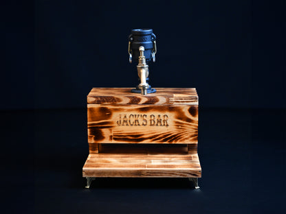 BLACK MALT- Personalized Wooden Whiskey Dispenser with RGB