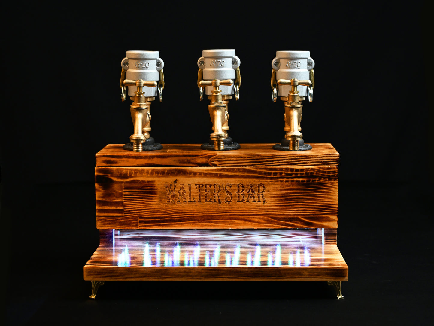 WHITE MALT- Personalized Wooden Whiskey Dispenser with RGB (Kopya)