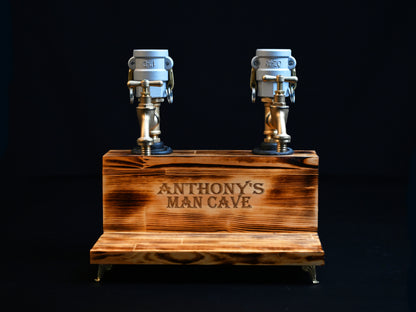 WHITE WOODY - Personalized Wooden Whiskey Dispenser with RGB