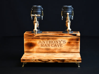 BLACK WOODY - Personalized Wooden Whiskey Dispenser with RGB