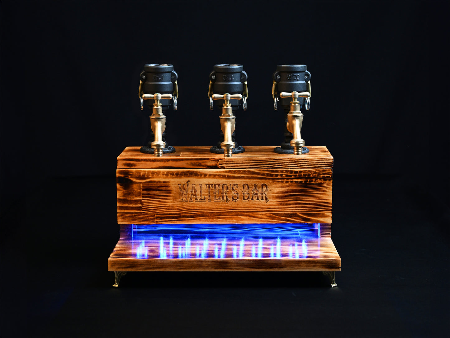 BLACK MALT- Personalized Wooden Whiskey Dispenser with RGB (Kopya)